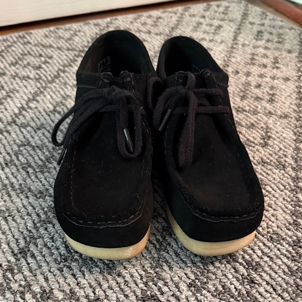 Clarks Black suede Wallaby Moccasins